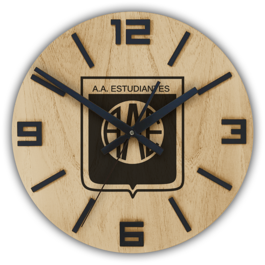 Reloj de Pared ESCUDO ESTUDIANTES RÍO CUARTO 30cm, 40cm