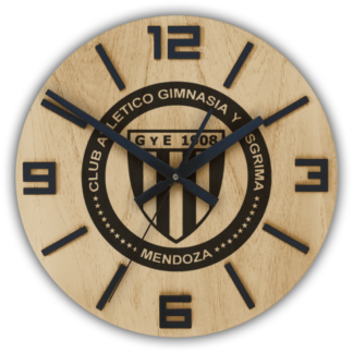 Reloj de Pared ESCUDO GIMNASIA DE MENDOZA 30cm, 40cm
