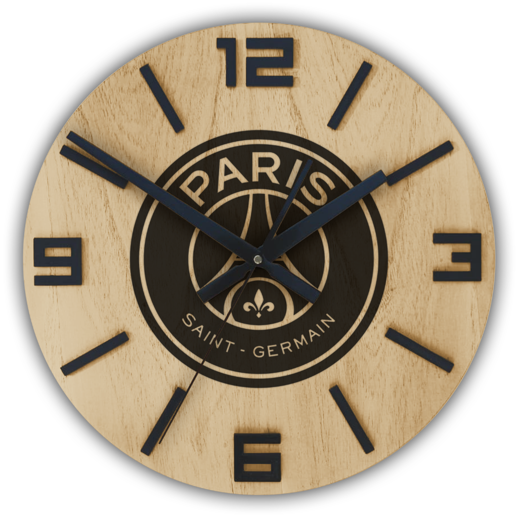 Reloj de Pared ESCUDO PSG 30cm, 40cm
