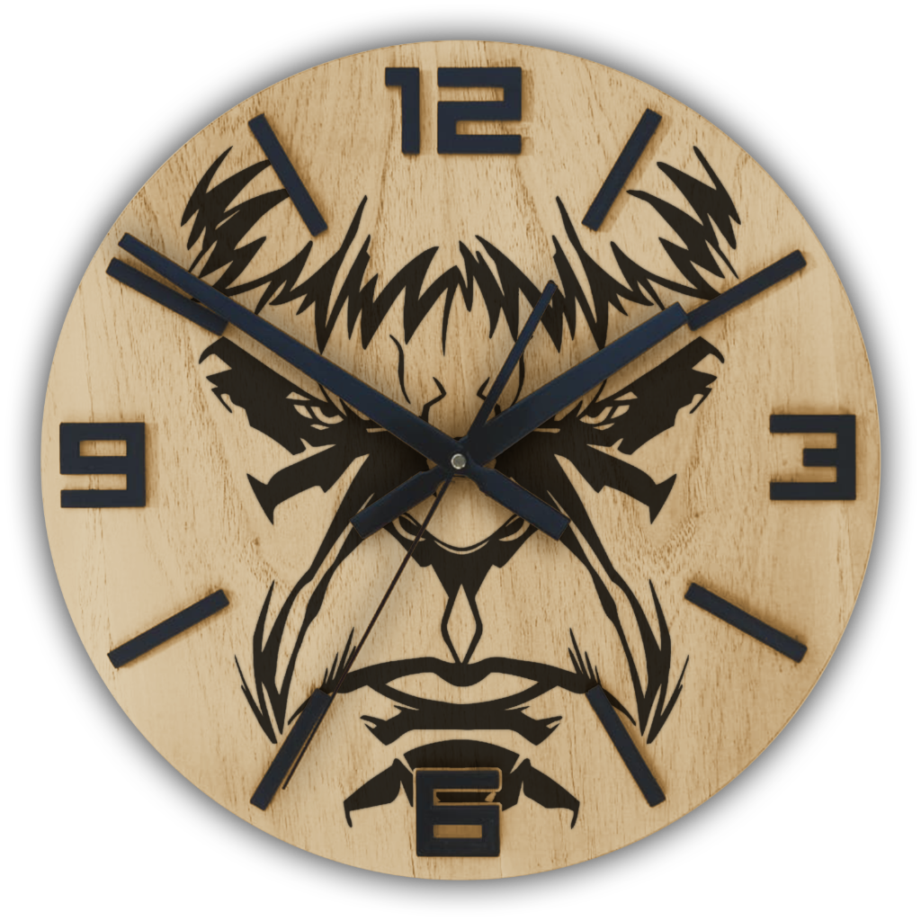Reloj de Pared HULK 30cm, 40cm