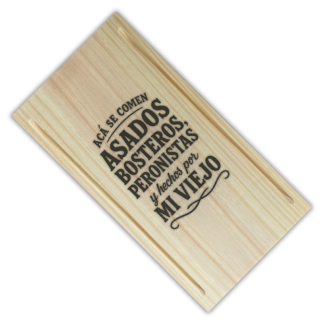 Tabla Rectangular Pino BOSTERO Y PERONISTA