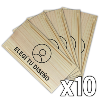 Tabla Rectangular Pino Personalizada x10u.