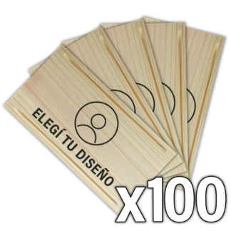 Tabla Rectangular Pino Personalizada x100u.