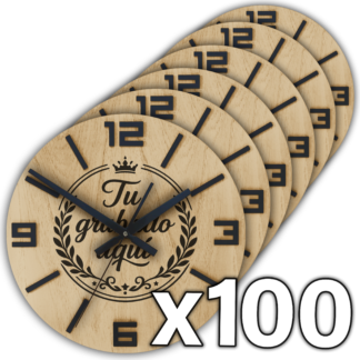 Relojes Personalizados Pack x100u.